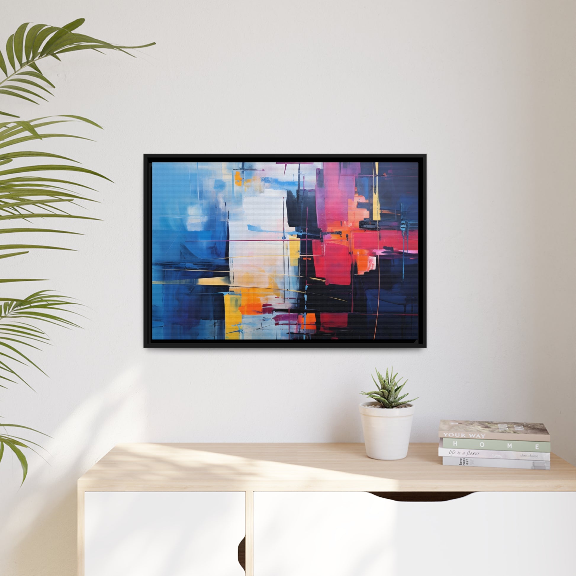 Framed Canvas' artwork Abstract Art Framed Painting