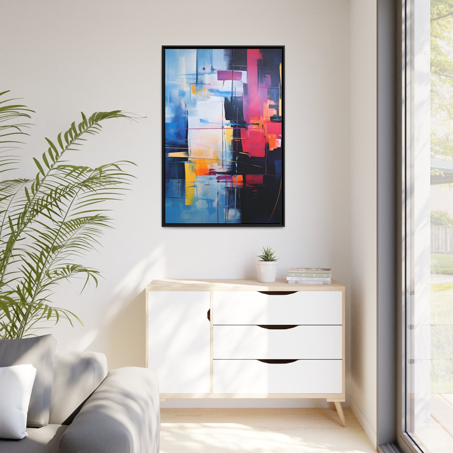 Framed Canvas' artwork Abstract Art Framed Painting