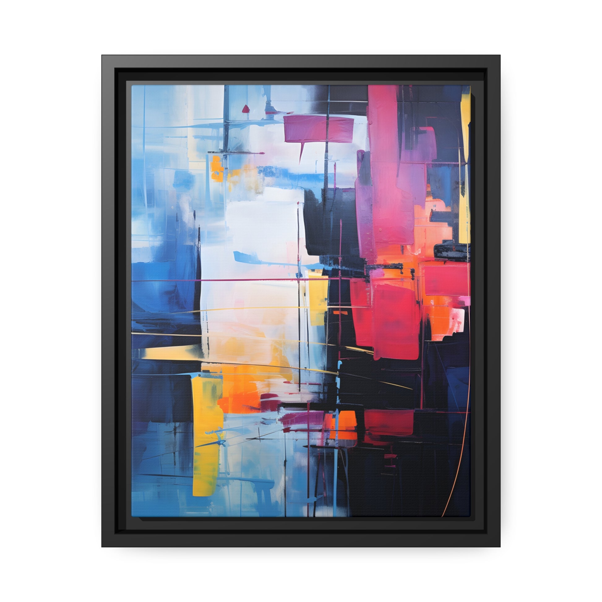 Framed Canvas' artwork Abstract Art Framed Painting
