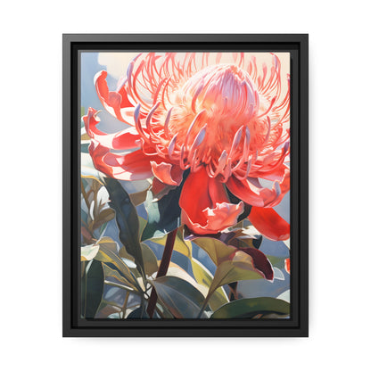Framed Canvas Nature Inspired Artwork Stunning wattle Tree Oil Painting Style Framed Canvas Print