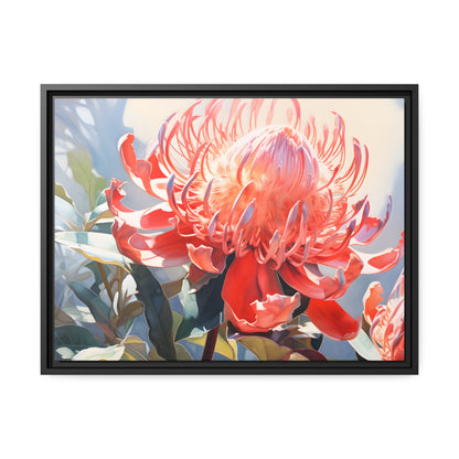 Framed Canvas Nature Inspired Artwork Stunning wattle Tree Oil Painting Style Framed Canvas Print