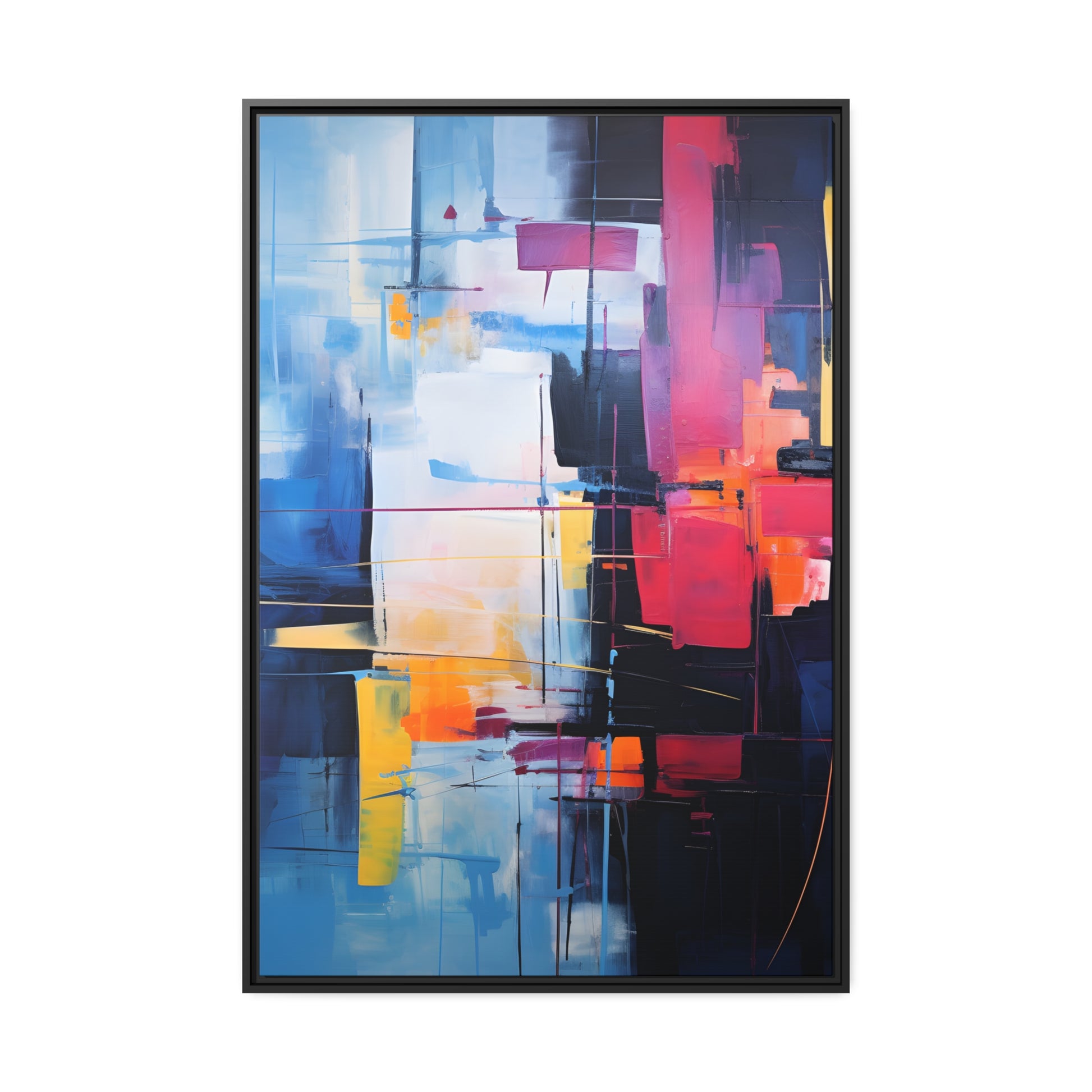 Framed Canvas' artwork Abstract Art Framed Painting