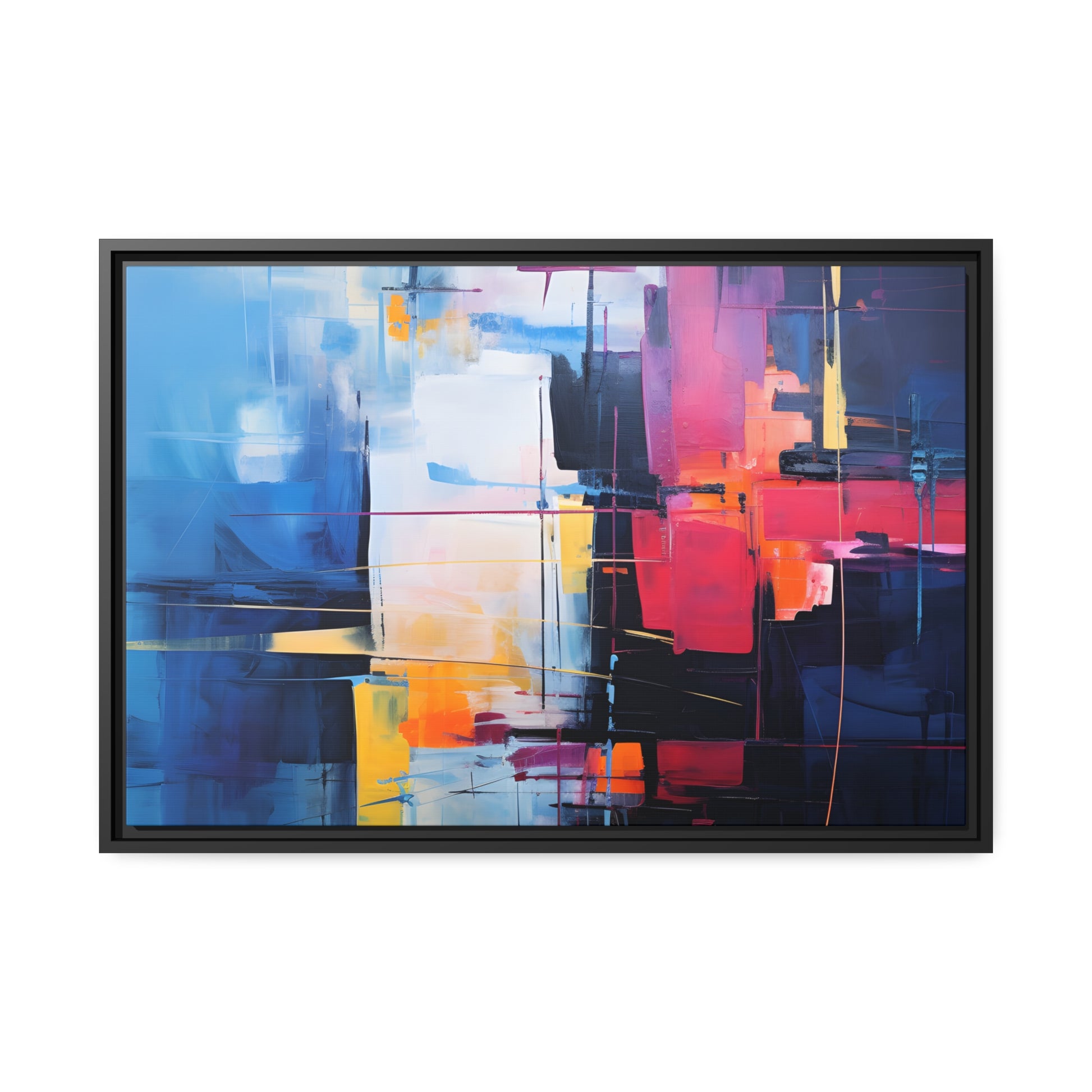 Framed Canvas' artwork Abstract Art Framed Painting