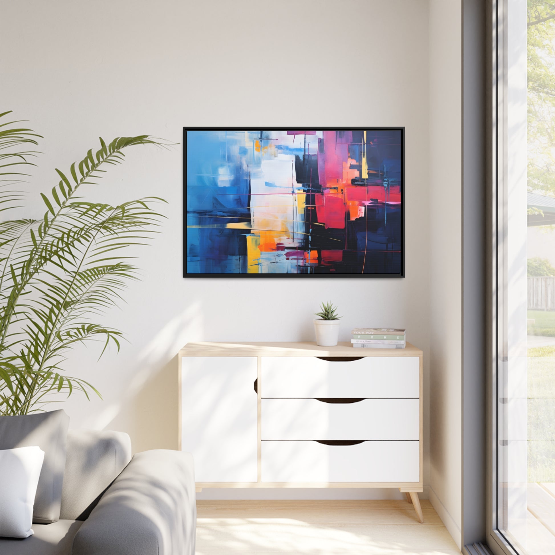 Framed Canvas' artwork Abstract Art Framed Painting