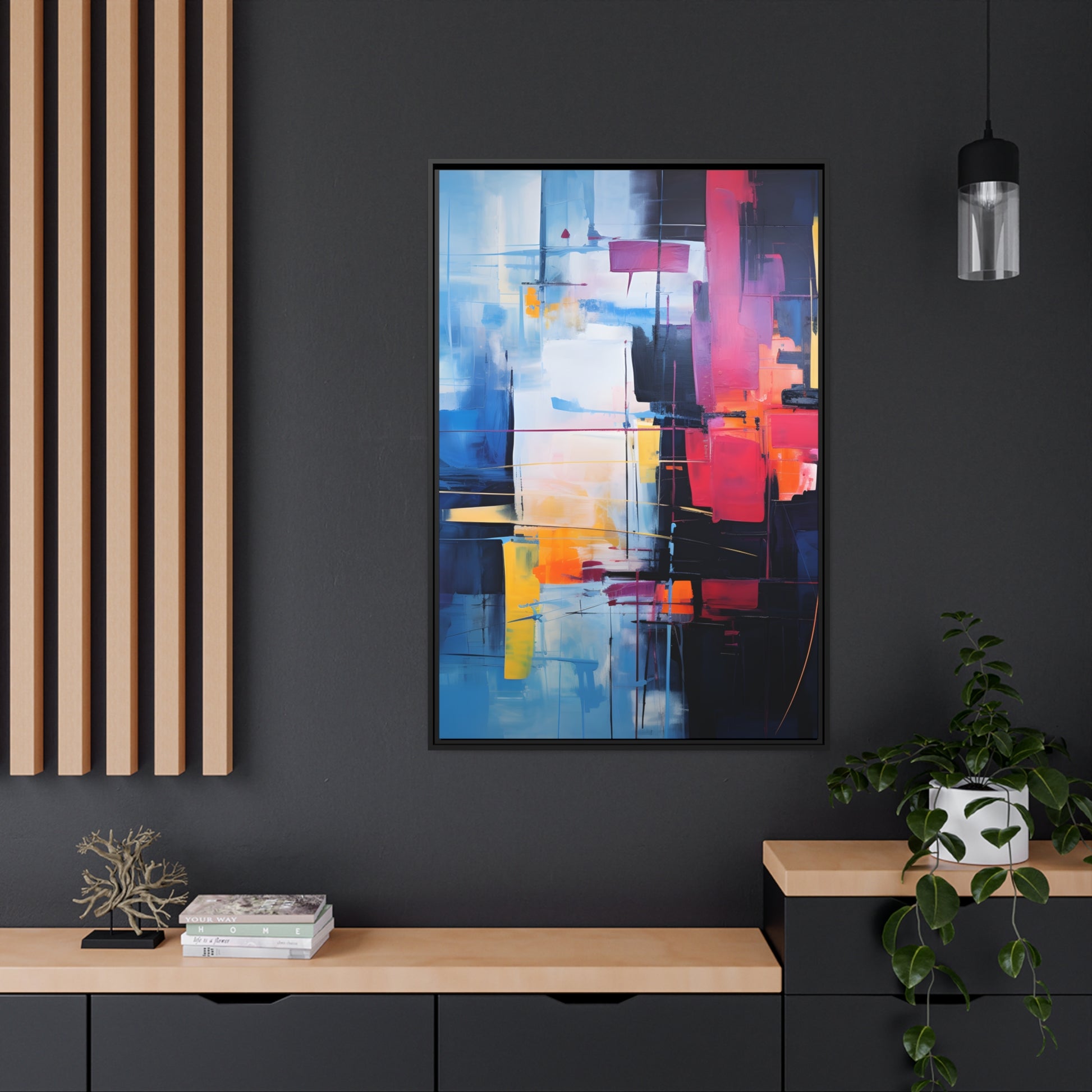 Framed Canvas' artwork Abstract Art Framed Painting