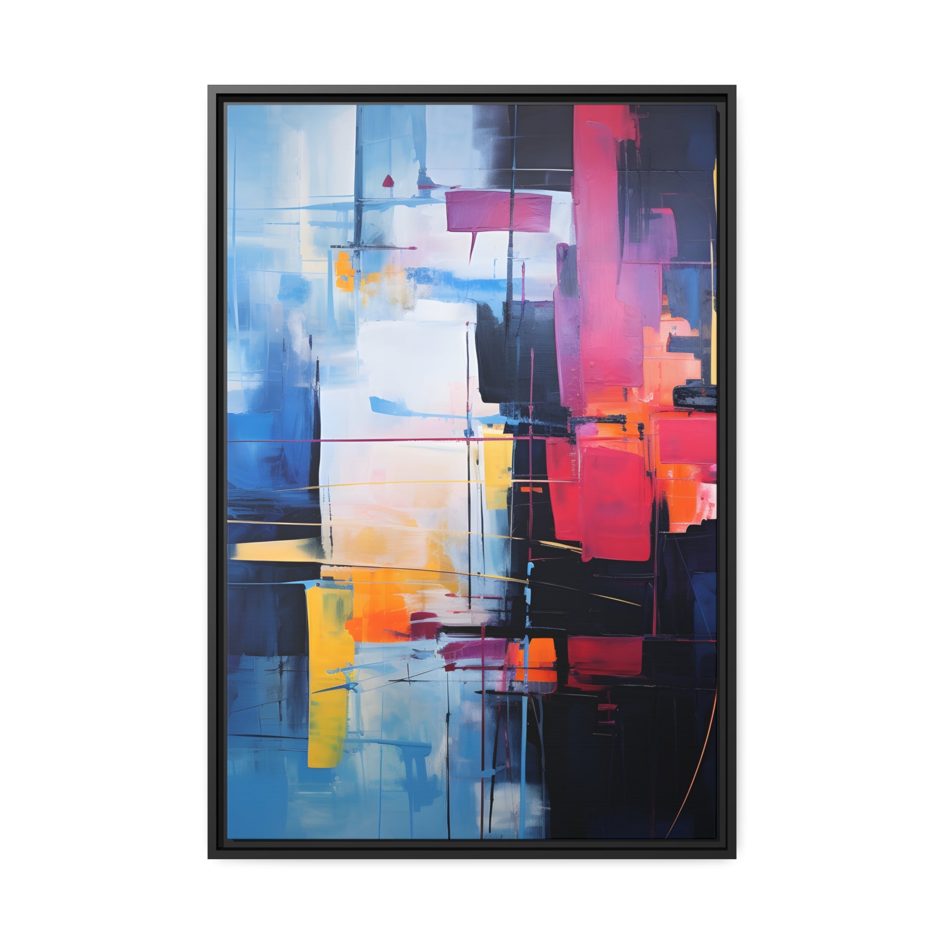 Framed Canvas' artwork Abstract Art Framed Painting