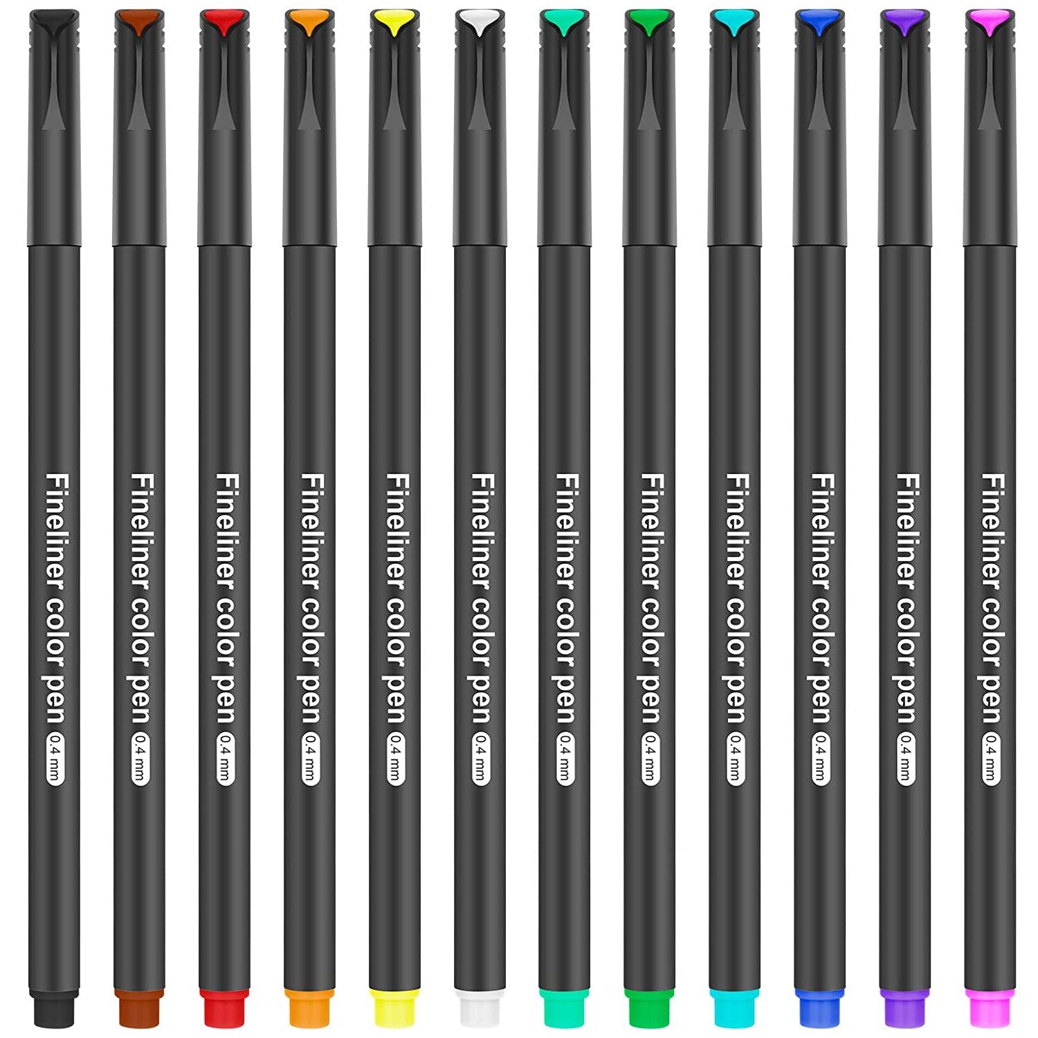 Fine Point Colored Pens, 12-100 Colors Water Based Non Toxic 