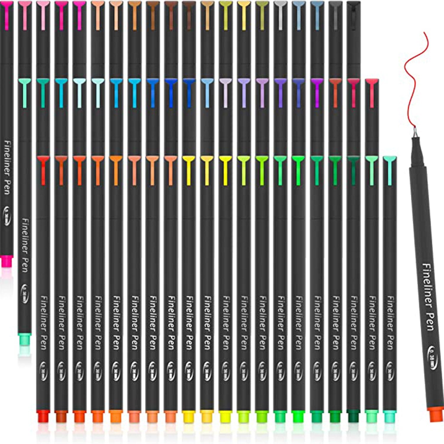 Fine Point Colored Pens, 12-100 Colors Water Based Non Toxic 