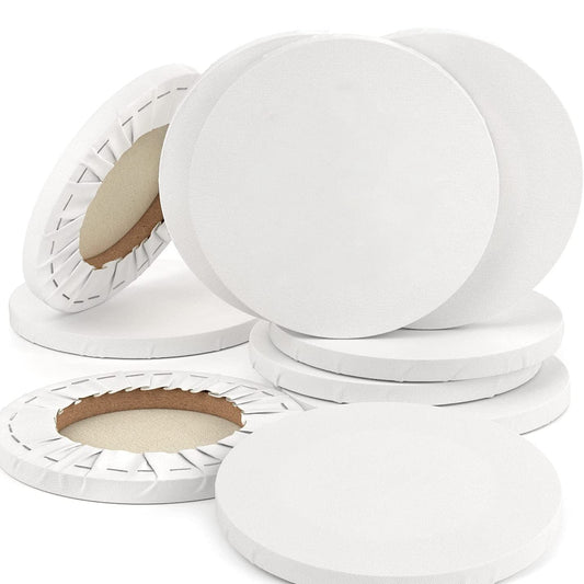 Blank Canvas For Painting 4 Pack White Cotton Stretched